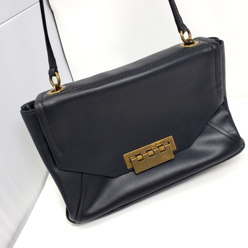 Zac posen black shoulder bag